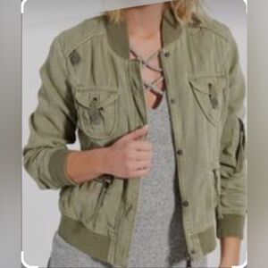 Payton Jensen military-style jacket Size M